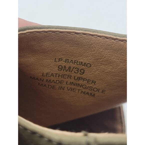 Lucky Brand Platform Heels Size 9 39 Green Suede Strap Shoes with Wooden  Heels - Picture 14 of 14